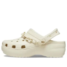 Classic Platform Chain Clogs “Bone”