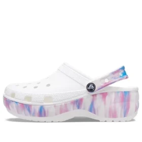 Classic Platform Dream Clog “White Purple”