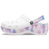 Classic Platform Dream Clog “White Purple”