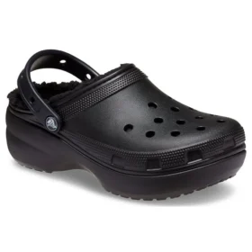 Classic Platform Lined Clog “Black”