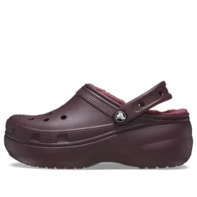 Classic Platform Lined Clogs “Dark Cherry”