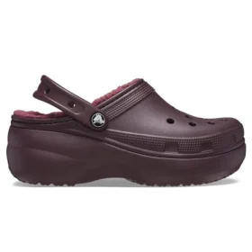 Classic Platform Lined Clogs “Dark Cherry”