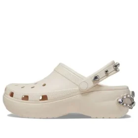 Classic Platform Tiara Clogs “Beige”