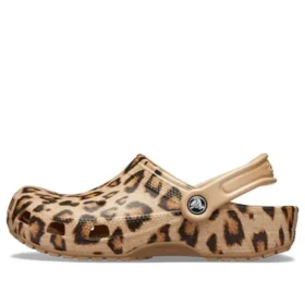 Classic Printed Clog “Leopard Gold”