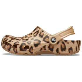 Classic Printed Clog “Leopard Gold”