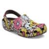 Classic Retro Floral Clogs “Yellow Pink”