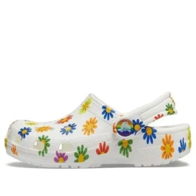 Classic Seasonal Print Clogs “White Multi”