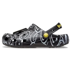 Classic Smiley World Clogs “Black White”
