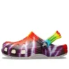Classic Tie Dye Graphic Clogs “Purple Red”