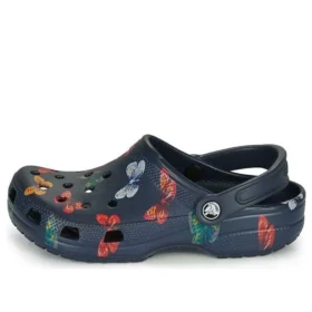 Classic Vacay Vibes Butterfly Clogs “Navy Multi”