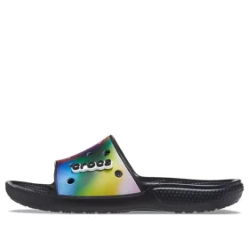 Colorful Casual Unisex Multi-Color Black Slippers