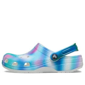 Colorful Crocs Beach Unisex Multi-Color White Sandals