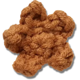 Crafted Crochet Brown Star Jibbitz™ Charms