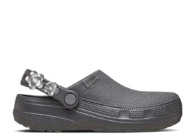 Crafted Silver Flowers Clog ‘Silver Flowers’