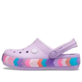 Crocband Chevron Beaded Clogs “Lilac Multi”