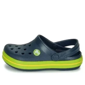 Crocband Cutout Detail Round Toe Clogs “Navy Green”
