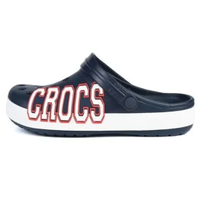 Crocband Logo Clogs “Navy White”