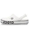 Crocband Logo Clogs “White Black”