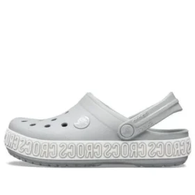 Crocband Logo Mania Clogs “Grey Silver”