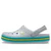 Crocband Zipper Band Clogs “Grey Aqua”