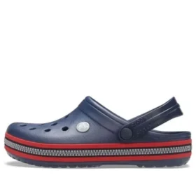 Crocband Zipper Band Clogs “Navy Red”