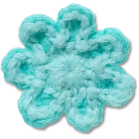 Crochet Blue Flower Jibbitz™ Charms