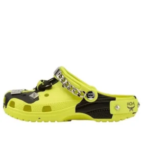 Crocs x MCM Camouflage Print Clogs “Neon Yellow”