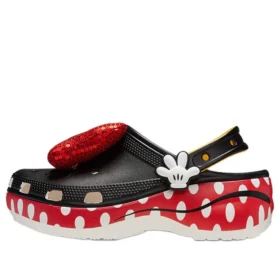 Crocs x Minnie Mouse Classic Platform Clogs “Black Red White”