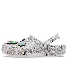 Crocs x Steven Harrington Classic Clogs “Quickstrike – White Black”