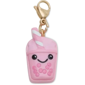 Cute Pink Boba Charm Jibbitz Shoe Charm