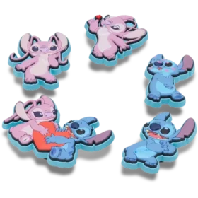 Disney Stitch & Angel 5 Pack Jibbitz Shoe Charm
