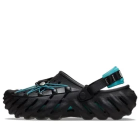 Echo Reflective Laces Clog “Black Teal”