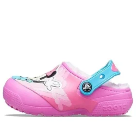 Fun Lab Disney Minnie Lined Clogs “Pink Blue”