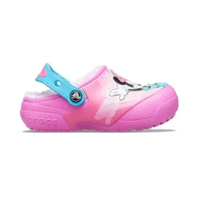 Fun Lab Disney Minnie Lined Clogs “Pink Blue”