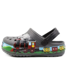 Fun Lab Train Band Clogs “Grey Multi”
