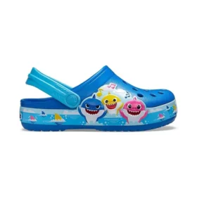 Funny Shark Small Crocs Outdoor Flat Heel Beach Sports Blue Sandals