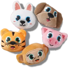 Fuzzy Animal 5 Pack Jibbitz™ Charms