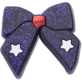 Glittery Blue Bow Jibbitz™ Charms