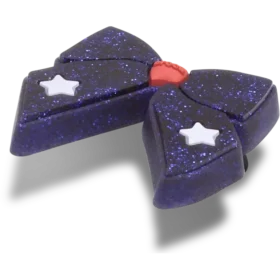 Glittery Blue Bow Jibbitz™ Charms