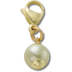Gold and Green Smt Pearl Charm Jibbitz Charm