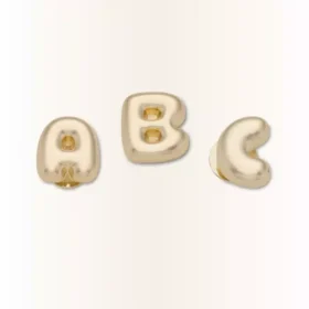 Gold Bubble Letter a Jibbitz™ Charms