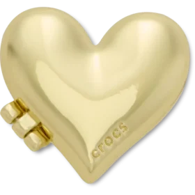 Gold Bubble Locket Heart Jibbitz™ Charms