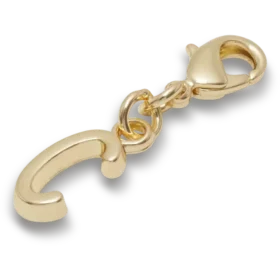 Gold Letter C Charm Jibbitz™ Charms