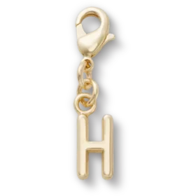 Gold Letter H Charm Jibbitz™ Charms
