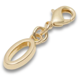 Gold Letter O Charm Jibbitz™ Charms