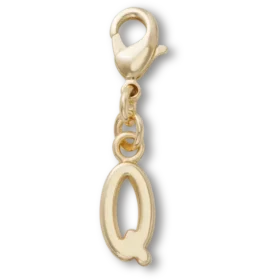 Gold Letter Q Charm Jibbitz™ Charms