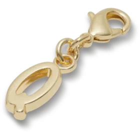 Gold Letter Q Charm Jibbitz™ Charms