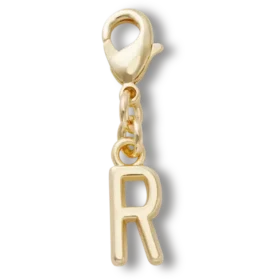 Gold Letter R Charm Jibbitz™ Charms