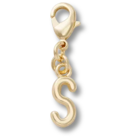 Gold Letter S Charm Jibbitz™ Charms
