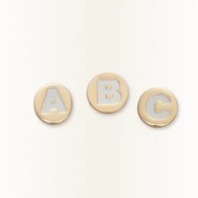 Gold Letter X Jibbitz Shoe Charm